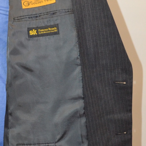 Tailors Row 48L Sport Coat Blazer Suit Jacket - Picture 6 of 8